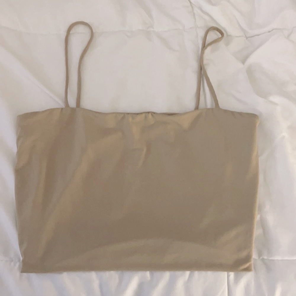 Nude cropped top